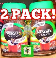 2X CAFE NESCAFE CLÁSICO DECAFFEINATED DARK ROAST RICO SABOR 100g 50 Cups ⚡️