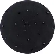 [Beavorty] Beret Silk Hair Bonnet Hat Girl Cap Women Pink Caps Lady Funny Woman Brimmed Baseball Cap Cap Beanies Barrette Ladies Silk Bonnet Heads Doll Polyester Black