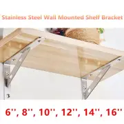Heavy Duty Metal Book Contertop Wall Shelf Brackets, L Shape 2x Floating Shelves