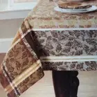 Acorns and Leaves Cotton Jacquard 60-Inch X 120-Inch Oblong Tablecloth