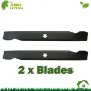 2 x Blades Hi-Lift For 38" Husqvarna LT1597 96011022000 96041005000 2006-2009