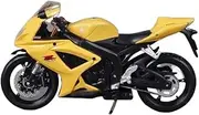 Motorcycle Model with Steering for Su&zu&ki GSX R600 1:12 Alloy Cross-Country Motorcycle Model Simulation Metal Racing Motorcycles Model Gift