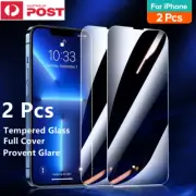 2 X Tempered Glass Screen Protector For iPhone 14 Pro 13 12 11 XS/X XR Max Mini