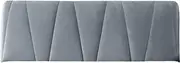 Headboard Covers for Double Bed 71x29.5'' Elastic Velvet Anti-Collision Bed Headboard Cover with Side Pocket All-Inclusive Double Cover Washable Head for Bedside Protection Grey