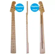 Replacement for 5 String Maple Electric Bass Guitar Neck 21 Frets Clear Satin