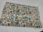 Classic Hand Block Print Quilt With Kantha King Size Bedspread Boho Floral Print