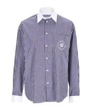 BRISTOL CREST 100TH OVERSIZED SHIRT S,M NAVY/WHITE