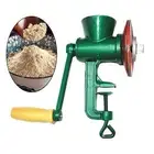 Manual Iron Grain Mill Table Clamp Adjustable Coarseness Bean Coffee Grinder