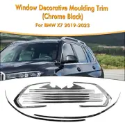 Window Strip Moulding Trim For X7 2019-2023 Chrome Black (for: BMW)