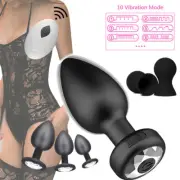 Rechargeable Prostate Massager Vibrator Anal Butt Plug Remote Control Sex Toy AU