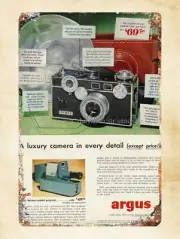 1953 Argus Luxury Cameras metal tin sign home decor office restaurant