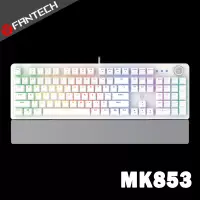 在飛比找博客來優惠-FANTECH MK853 RGB多媒體機械式青軸電競鍵盤(