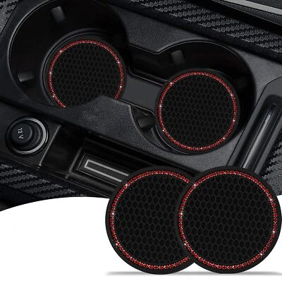 4 Pack Universal Car Cup Coasters Cup Holder Insert Interior Accessories