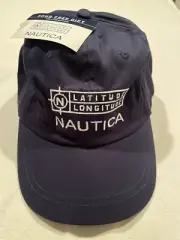 NAUTICA HAT / CAP, GOLF, BASEBALL, BOATING, LATITUDE LONGITUDE Edition, Unisex