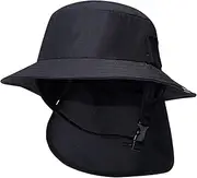 [Generic] Portable Surf Bucket Hat Big Brim Neck Cover Visor Fisherman Sun Protection Hat for Kayaking, Travel, Hiking, Camping, Adults