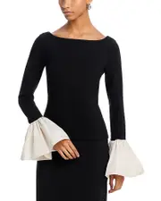 Staud Paige Flutter Cuff Top