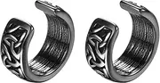 [OIDEA] Viking Ear Cuff Earrings: Punk Gothic Viking Rune Earrings Cuffs Cartilage Ear Clip Non Pierced Hypoallergenic Stainless Steel Fake Earrings Jewelry Gifts for Men Women