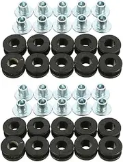WYJDZSW 10x Motorcycle Rubber Grommets Bolts Fairing Rubber Grommets Kit Washer Assortment(20pcs)