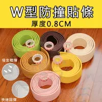 在飛比找樂天市場購物網優惠-【BEEBUY】W型防撞條/加厚防撞貼(W型)(顏色隨機) 