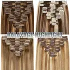 Double Weft Russian Remy Real Human Hair Weave Weft Extensions Full Head 170G AU