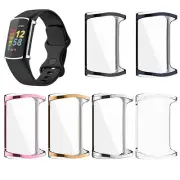 For Fitbit Charge 6/5 Protective Case TPU Electroplate Protective Watch Case