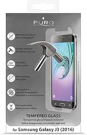 Puro sdggalaxyj320sg Tempered Glass Screen Protector for Samsung Galaxy J3 2016 Transparent