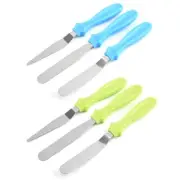 Set 3 Pieces Cake Cream Tools Straight Spatula Curved Cutlass Baking DIY Tools