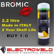 6 x 2.2L BROMIC Pure Oxygen Oxy Gas Bottle Cylinder Welding Disposable 1811322