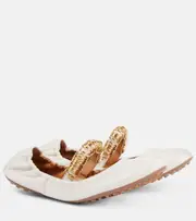 [Tod's] Tod's Leather ballet flats AU 7 white