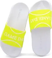 [INMINPIN] Kids Boys Girls Ball Sports Slides Sandals Ultra Comfortable Beach Pool Shower Shoes House Slide Indoor Outdoor for Sports Fan