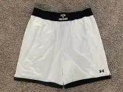 Under Armour Project Rock Iron Paradise White Mesh 1361618-100 Men Size M Shorts