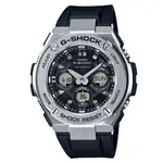 【CASIO】G-SHOCK 強悍太陽能銀框三眼錶-黑(GST-S310-1A)正版宏崑公司貨