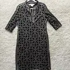 Gretchen Scott Designs XS Arabesque Dress Mandarin Collar Hooplah NWT$179Preppy