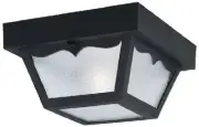 Westinghouse 66822 60-Watt Single-Bulb Black Porch Light - Quantity 1
