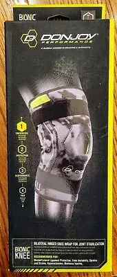 Camo DonJoy Performance Bionic Knee Brace – Hinged, Adjustable Patella Support-L