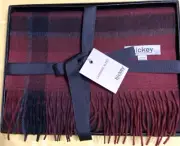 Hickey Freeman Scarf Wool/Cashmere + Gift Box