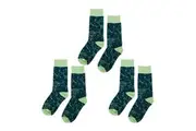 3PK Annabel Trends Zodiac Crew Socks w Box Casual Pair Women's Size 5-11 Taurus
