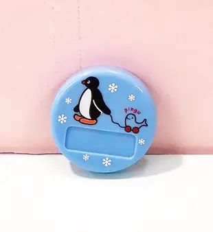 【震撼精品百貨】Pingu_企鵝家族~名牌扣-藍#23474