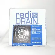 Tile Redi Drain DP-MB-Set 5-3/4" Square Trim And Round Drain Plate Matte Black