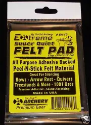 Cir-Cut ARCHERY Bow & Rest SILENCING ADHESIVE BACKED FELT QUIVERS - TREESTAND