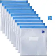 Sous Vide Bags-BPA-Free Reusable Vacuum Seal Bags for Food Storage Food Freezing safe-20pcs(11 * 10.2in) Reseal Vacuum Storage Bag for Sous Vide Cooking-HOMYLAND
