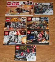 7 NEW LEGO STAR WARS iNSTRUCTIONS ONLY:75194,75164,75078.75132.75266.75198.75267