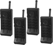 4pcs Talkie Talkie -Talkie Talkie Game Talkie for Mini Talkie Talk Back Black Plastic