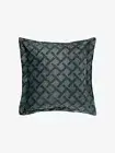 Geometric Jacquard Polyester European Pillowcase Blue