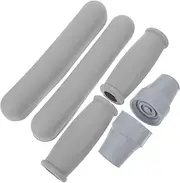 CTIRCHIU 1Set Crutch Kit Replacement Underarm Hand Grip Pads for Enhanced Comfort and Support Slip Design Suitable for Athletes and Injury Grey
