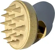Label E - Scalp Massager Shampoo Brush with Soft Silicon Bristles (Bone)