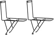 Totority 2pcs Art Bike Front Carrier Rack Durable Lightweight Folding Bike Accessories for Easy Installation and Transport Practical for