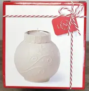 Lenox Ornamental Glow Snowflake Votive Scrollwork Candle With Tea Light