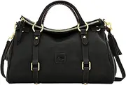 [Dooney & Bourke] Florentine Vachetta Satchel Black/Black Trim One Size