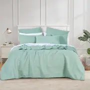 Bianca Bedding Cressida Sage Cotton Polyester Coverlet Set